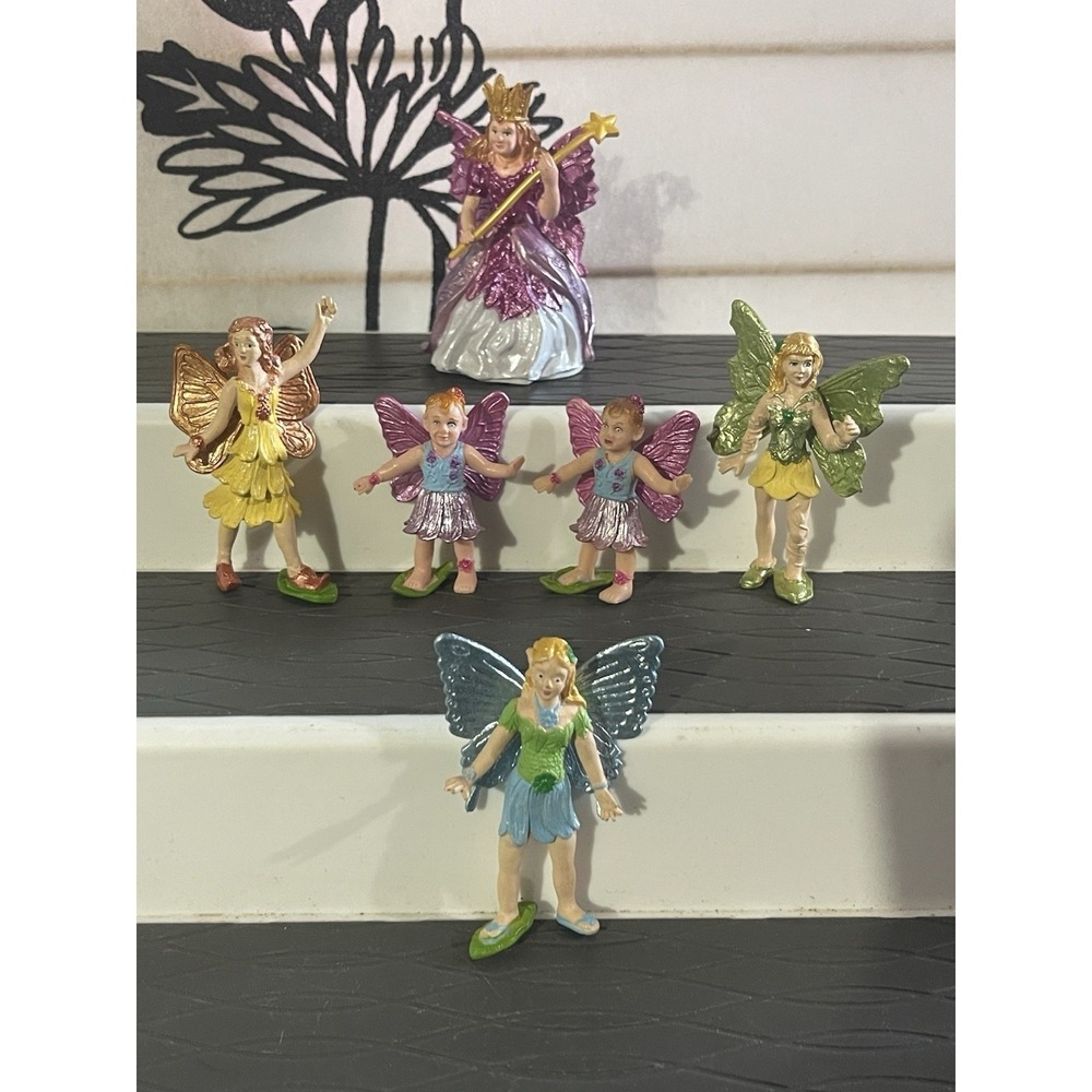 Lot of 6 Fairy Rose The Fairy Queen Figure Toy Safari Ltd Fairies